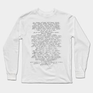 Standard Model Lagrangian (Particle Physics) Long Sleeve T-Shirt